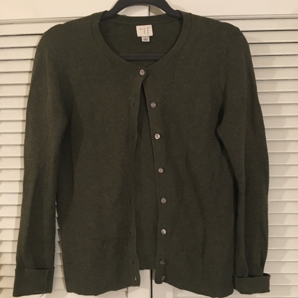 A New Day by Target Classic Olive Green Cardigan